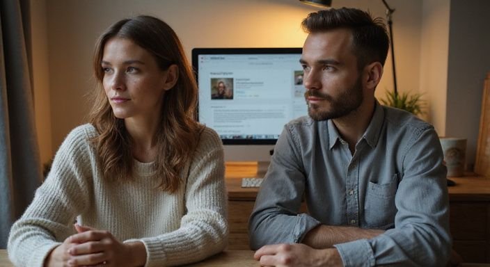 Ein Paar führt ein ehrliches Gespräch über sexkontakt in Sachsen.